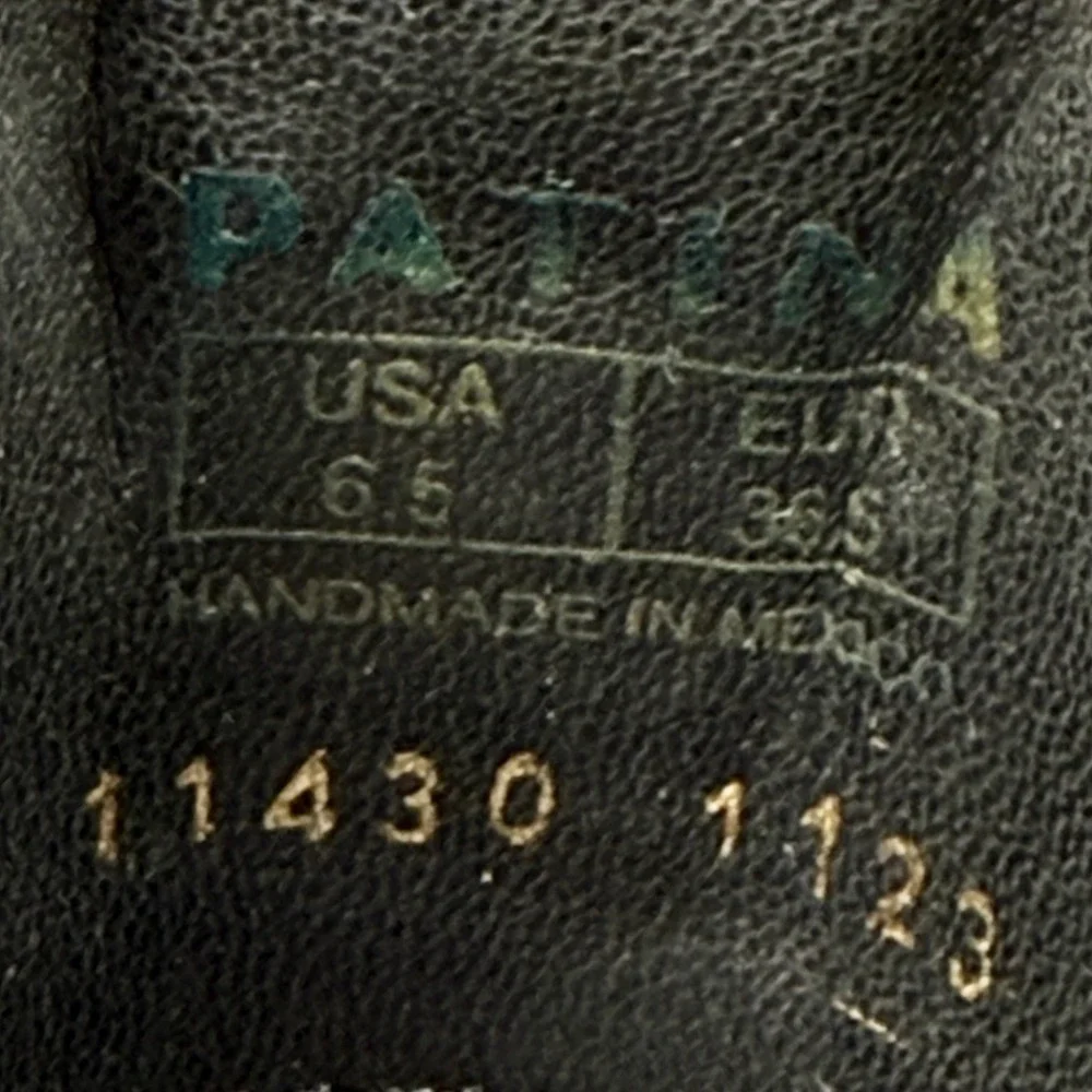 Patina Portland Leather Dakota Chelsea Ankle Boots Black Leather‎ Western W 6.5
